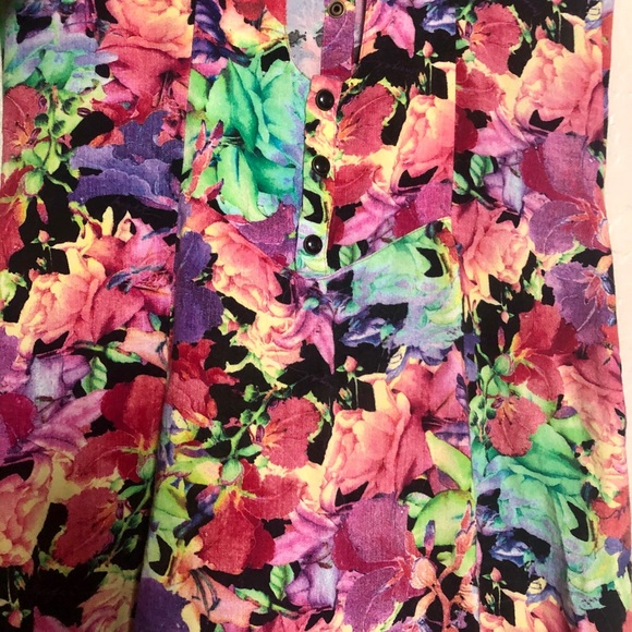 Fun & Flirty Floral Vintage Mini Dress - Picture 6 of 8